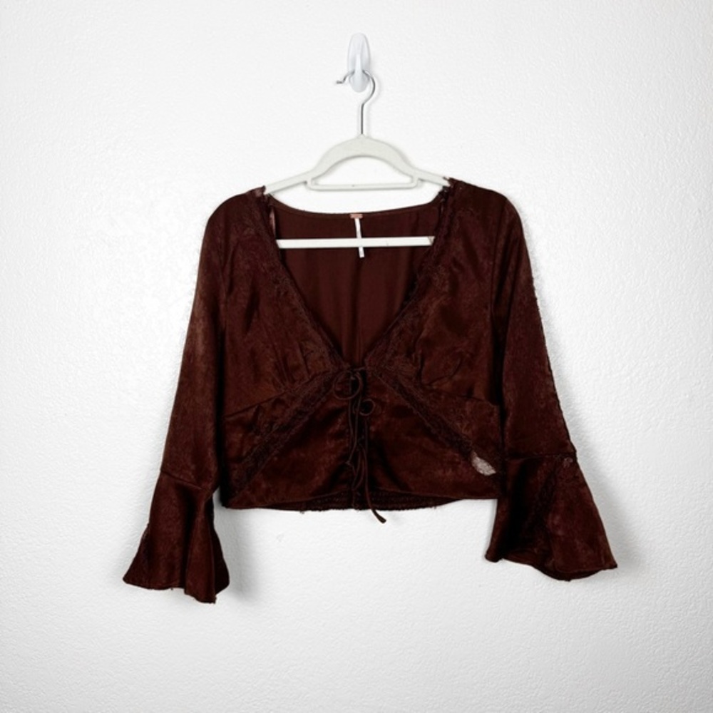 Free People Brown Blouse